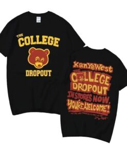 Kanye West College Dropout Inspired Shirt, Multi-Color, Pure Cotton, Short Sleeve, High-Quality Graphic Tee