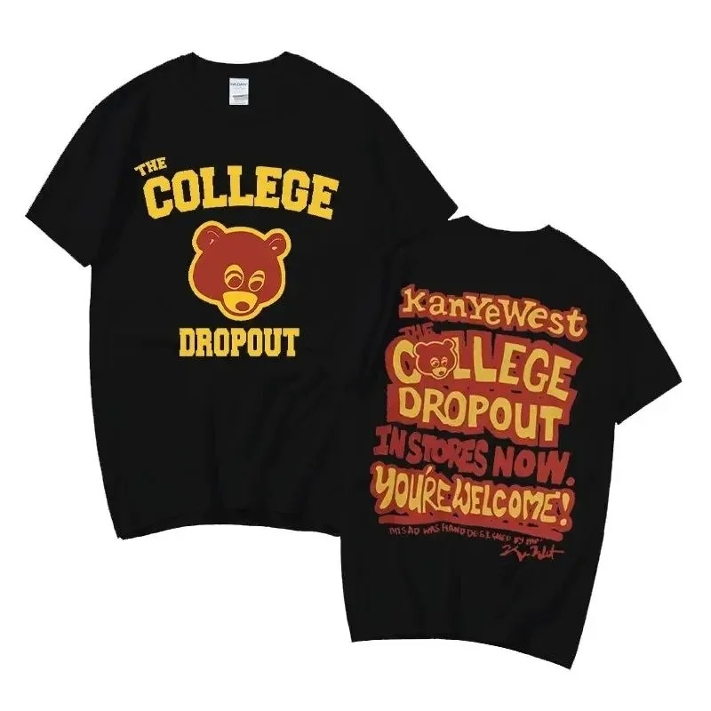 Kanye West College Dropout Inspired Shirt, Multi-Color, Pure Cotton, Short Sleeve, High-Quality Graphic Tee