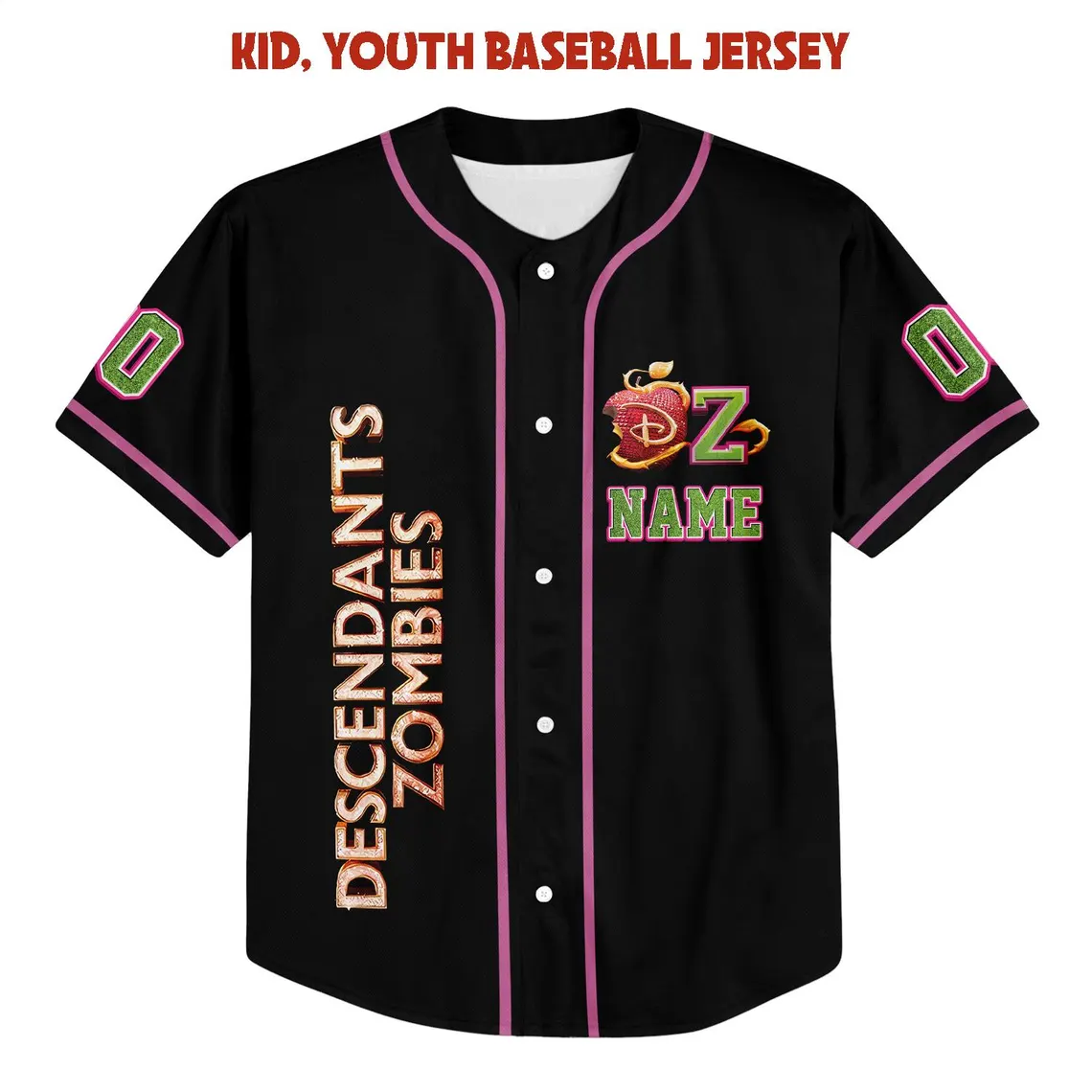 Descendants Zombies Worlds Collide Tour Jersey, Descendants Zombies for Fans - Image 3