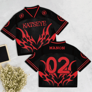 Katseye Beautiful Chaos Mixed Mesh Jersey Football, Custom Name