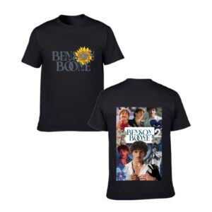 Custom Color Tribute to Benson Boone Merch Music Concert Shirt with Photo Collage for Fans