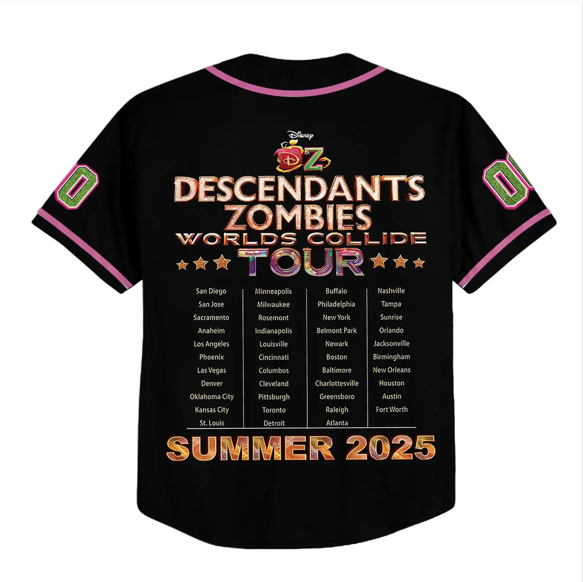 Descendants Zombies Worlds Collide Tour Jersey, Descendants Zombies for Fans - Image 4