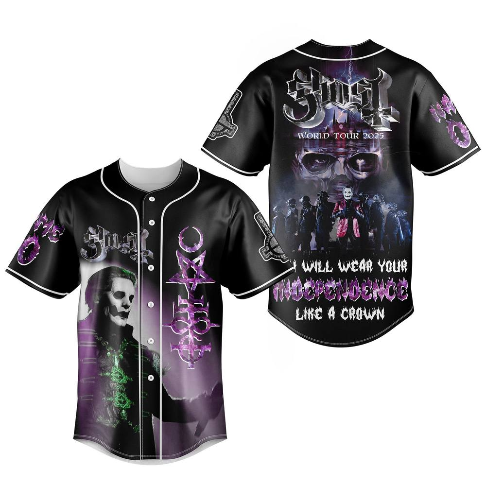 Ghost Band World Tour 2025 Limited Edition Baseball Jersey