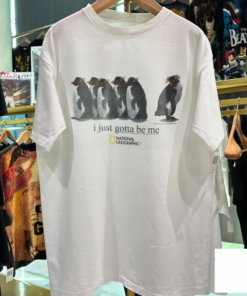 2001 'I JUST GOTTA BE ME' ROCKHOPPER NAT GEO RARE WHITE T-SHIRT