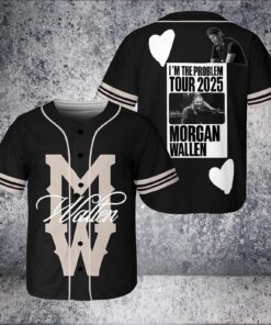 Morgan Wallen MW Logo Country Fan “i’m the Problem” Tour 2025 Baseball Jersey 3D