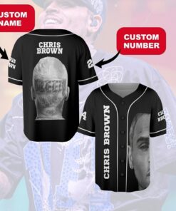 Alternative view of Custom Name Chris Brown Breezy Bowl XX Tour 2025 Jersey, Chris Brown Breezy Bowl Jersey