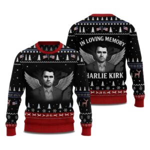 In Love Memory Charlie Kirk Ugly Christmas Sweater