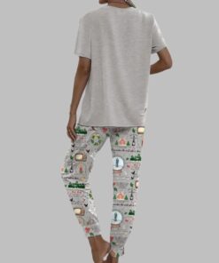 Alternative view of In My Heart Is A Christmas Tree Farm Casual Pajama Set For Women