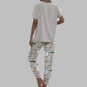 Alternative view of In My Heart Is A Christmas Tree Farm Casual Pajama Set For Women