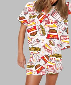 Alternative view of In-N-Out Burger Print Pajama Set
