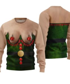 Alternative view of Inappropriate Naughty Ugly Christmas Sweater 