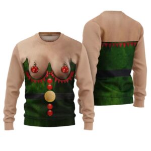 Inappropriate Naughty Ugly Christmas Sweater - Grishko.com