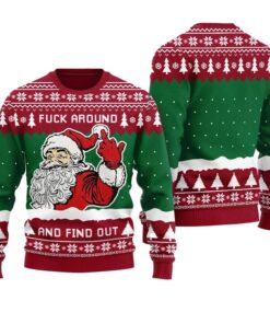 Alternative view of Inappropriate Santa Ugly Christmas Sweater 