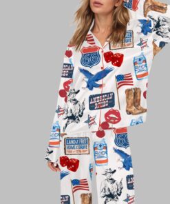 Alternative view of Independence Day Western Pajama Set