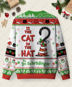 Alternative view of Is The Cat In The Hat Ugly Christmas Fuzzy Fleece Sweatshirt