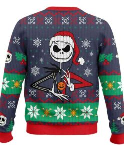 Alternative view of Is This Jolly Enough Jack Skellington Ugly Christmas Sweater