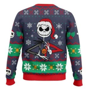 Alternative view of Is This Jolly Enough Jack Skellington Ugly Christmas Sweater