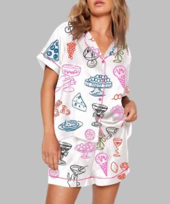 Alternative view of Italian Food and Drink Pajama Set