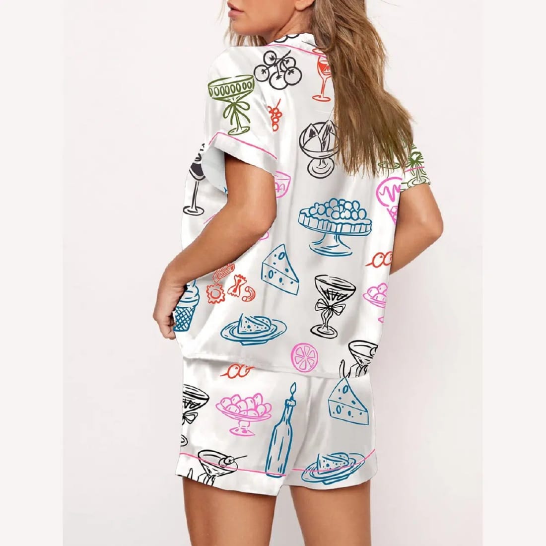 Italian Food & Drink Pajama Set - Image 3