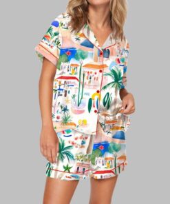 Italian Mediterranean Beach Pajama Set