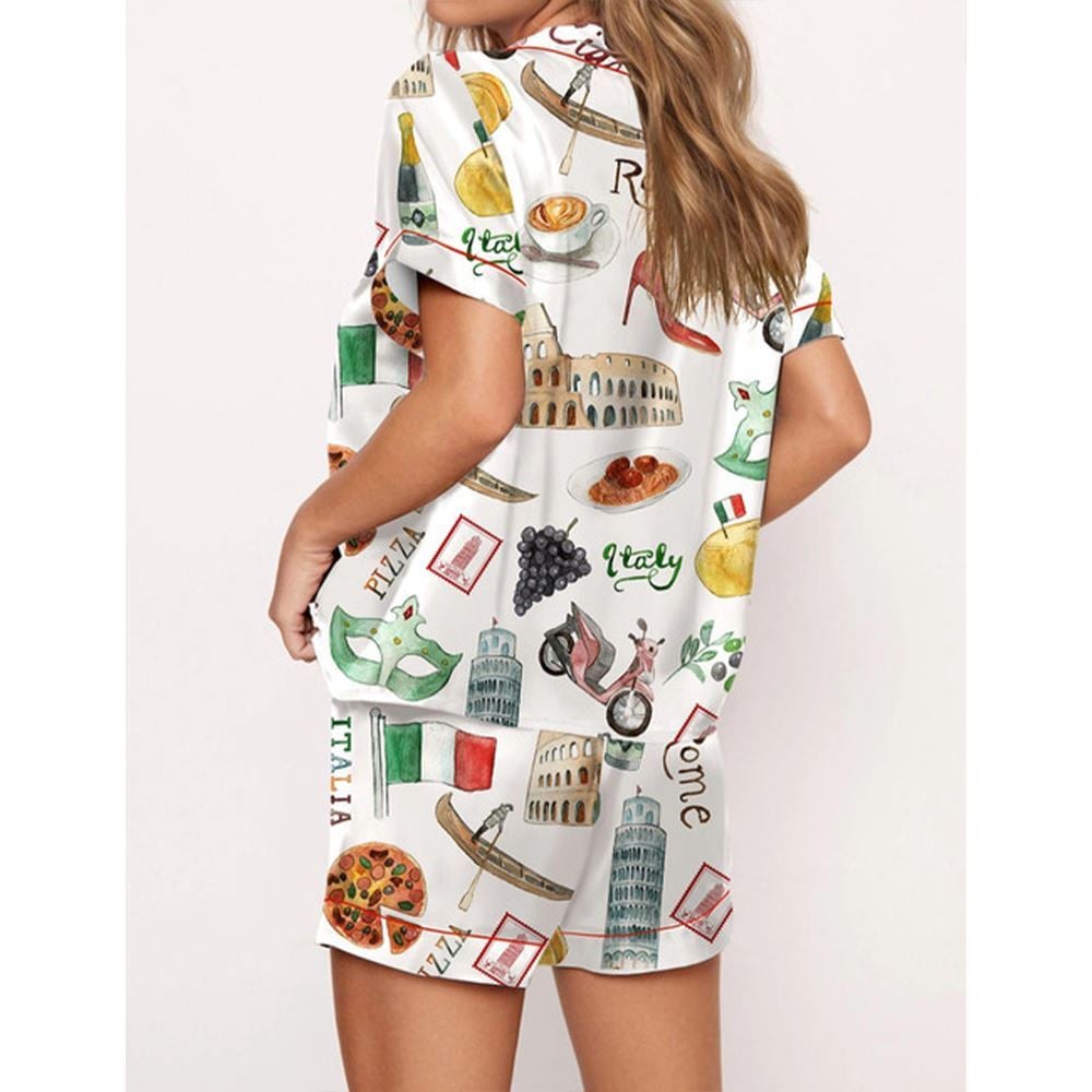 Alternative view of Italy Roma Travel Destination Pajama Set