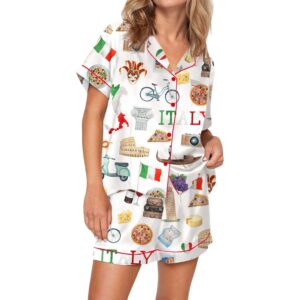 Alternative view of Italy Roma Travel Pajama Set