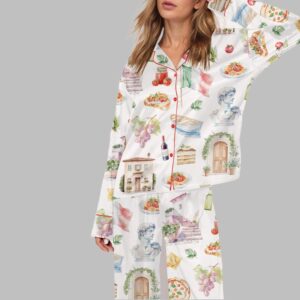 Alternative view of Italy Watercolour Travel Pajama Set