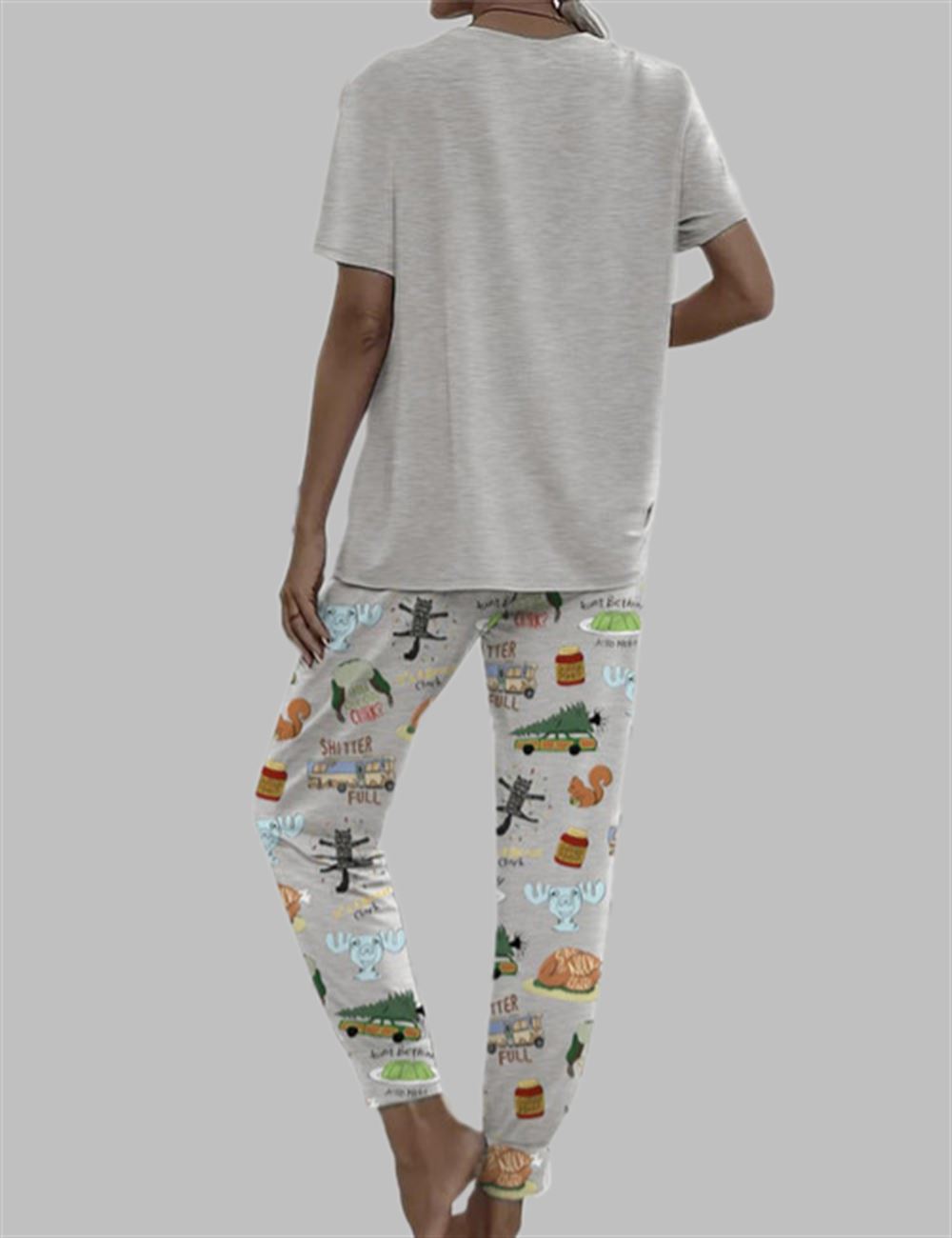 Alternative view of It's A Beaut Clark Christmas Vacation Casual Pajama Set