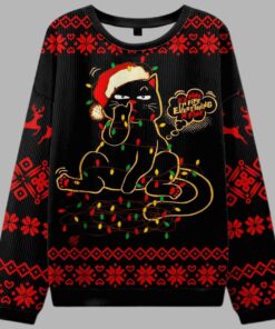 Alternative view of It's Fine I'm Fine Everything Is Fine Ugly Christmas Sweater