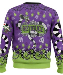 Alternative view of It's Snowtime Beetlejuice Ugly Christmas Sweater