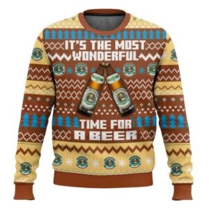 It's The Most Wonderful Time For A Augustiner Brau Ugly Christmas Sweater