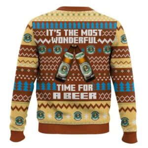 Alternative view of It's The Most Wonderful Time For A Augustiner Brau Ugly Christmas Sweater