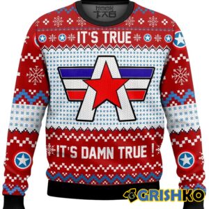 It's True, It's Damn True Kurt Angle Ugly Sweater - Grishko.com