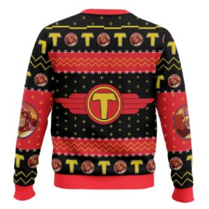 Alternative view of It's Turbo Time Turbo Man Jingle All the Way Ugly Christmas Sweater