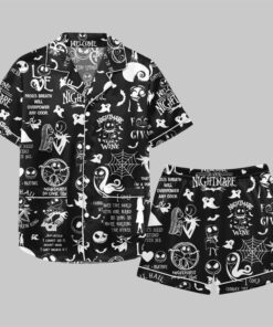 Jack And Sally Nightmare Pajamas Set