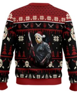 Alternative view of Jason Voorhees Firday The 13th Ugly Christmas Sweater