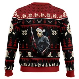 Alternative view of Jason Voorhees Firday The 13th Ugly Christmas Sweater