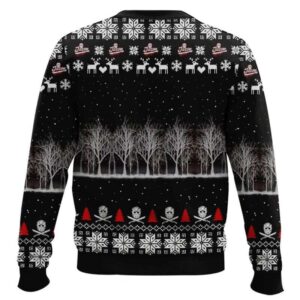 Alternative view of Jason Voorhees Slashing Ugly Christmas Sweater