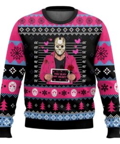 Jason Voorhees You Slay My Heart Ugly Christmas Sweater