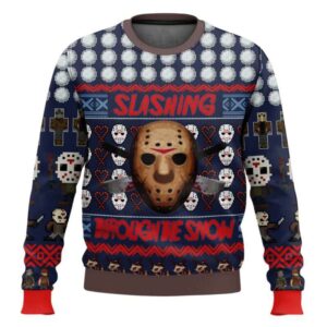 Jason Vorhees Friday the 13th Ugly Christmas Sweater