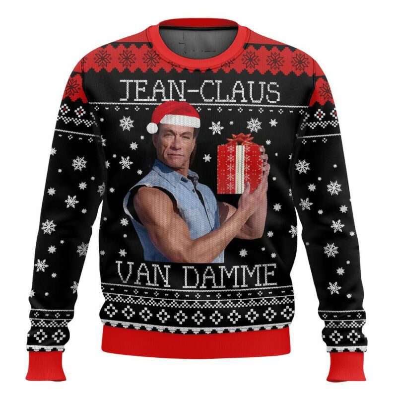 Jean Claus Van Damme Christmas Ugly Sweater