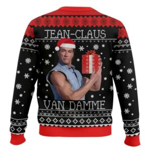 Alternative view of Jean Claus Van Damme Christmas Ugly Sweater