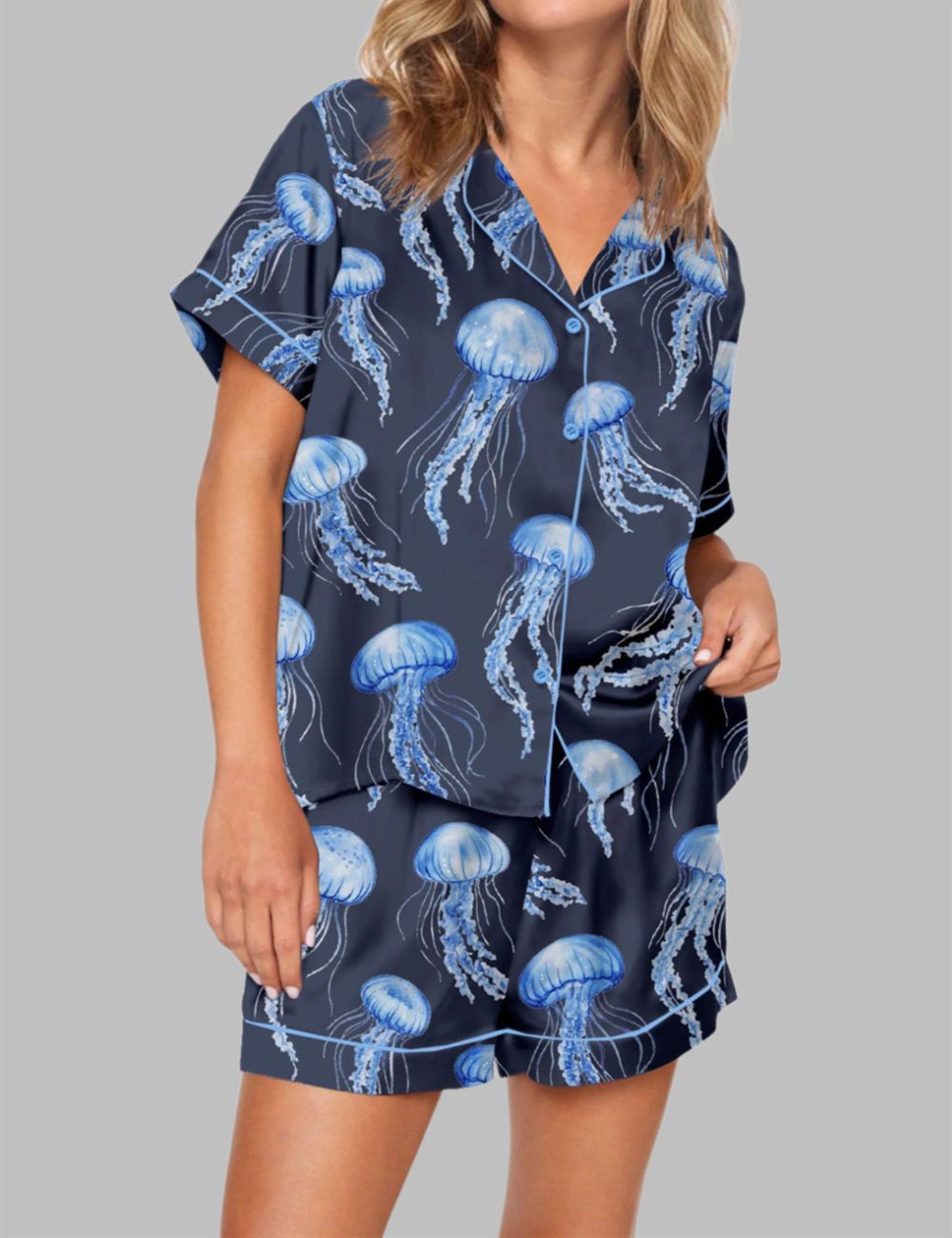 Jellyfish Pajama Set For Women