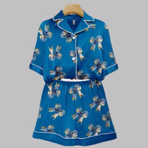 Alternative view of Jesus Christ Bow Christmas Art Print Pajama Set