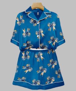 Jesus Christ Bow Christmas Art Print Pajama Set