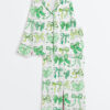 Jesus Christian St.Patrick Day Coquette Bow Long Sleeve Satin Pajama Set