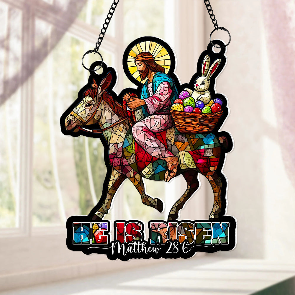 Jesus Easter's Day Gifts Suncatcher Ornament 02XQLU060125 Easter Gifts - Image 4