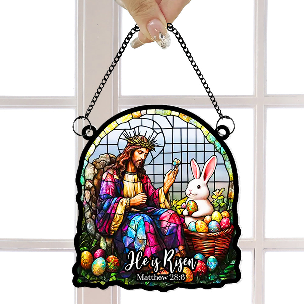 Jesus Easter's Day Gifts Suncatcher Ornament 02XQLU060125 Easter Gifts - Image 3