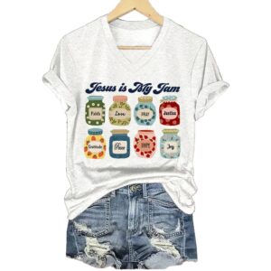 Jesus Is My Jam Christian Faith Graphic Shirt