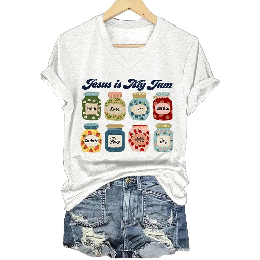 Jesus Is My Jam Christian Faith Graphic Shirt